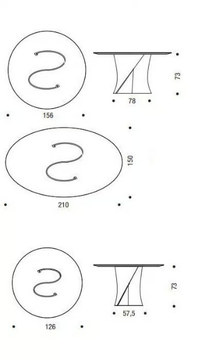 S TABLE - Round reconstructed stone table by MDF Italia - view 3